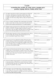 English Worksheet: Personality Traits