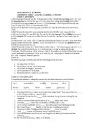 English Worksheet: John F. Kennedy