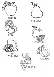 Color the fruits