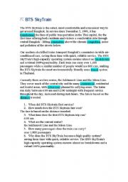 English Worksheet: scanning