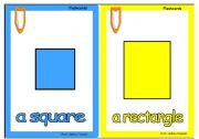 English Worksheet: Shapes Flashcards