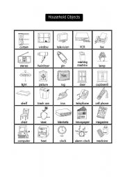 Household Objects Pictionary