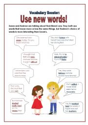 English Worksheet: Vocabulary booster - Talking about failed test 