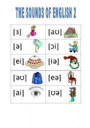 English Worksheet: THE SOUNDS OF ENGLISH 2