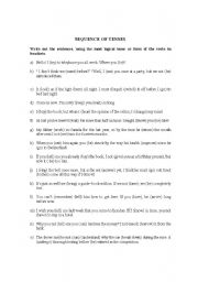 English Worksheet: MIXED TENSES