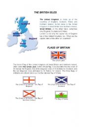 English Worksheet: The British Isles