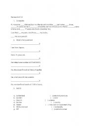 English worksheet: Review