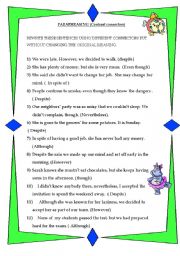 English Worksheet: Paraphrasing exercise