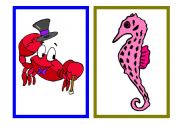 English Worksheet: Sea animals flashcards