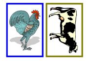 English Worksheet: Farm animals flashcards
