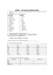 English worksheet: General Grammar Review