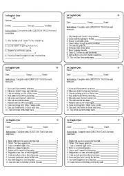 English Worksheet: Tag questions-Quiz