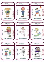 Will you.....this summer? Game Cards