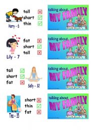 English Worksheet: Talking about my family - Part 2-3