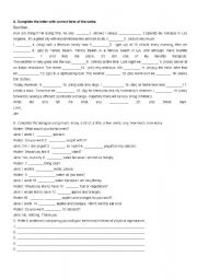 English Worksheet: grammar quiz