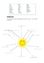 English worksheet: SUMMER