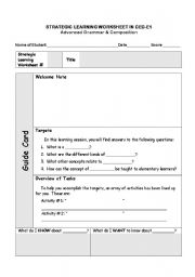 English worksheet: wat