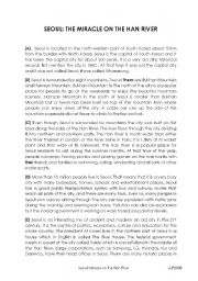 English worksheet: Seoul: The Miracle on the Han River