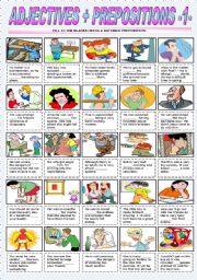ADJECTIVES + PREPOSITIONS - PART ONE