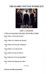 Harry Potter webquest