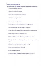 English Worksheet: Mistakes that everybody makes II