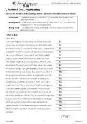 proofreading worksheets for college students