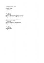 English Worksheet: Kids Activities