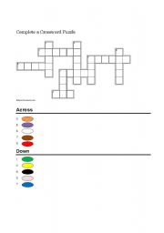 English Worksheet: colors