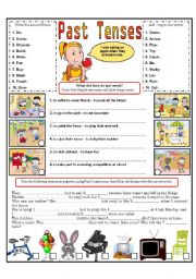 English Worksheet: PAST TENES