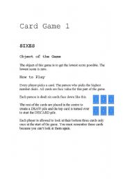 Card Game Instructions (SIXES)