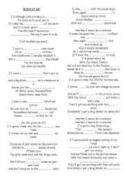 English worksheet: Rockstar