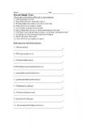 English Worksheet: Simple Present tense