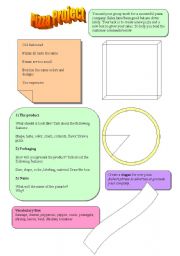 English Worksheet: Pizza Project