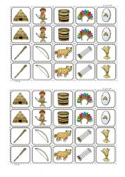 English Worksheet: indian memory game 