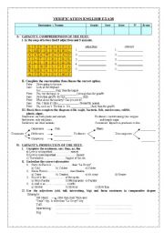 VERIFICATION ENGLISH EXAM 