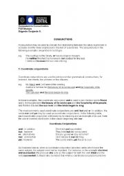 English Worksheet: CONJUNCTIONS