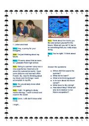 English Worksheet: conversation