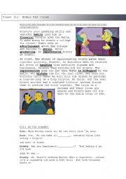 English Worksheet: Simpsons: Homie the clown