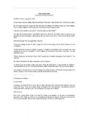 English Worksheet: Eyes on the prize