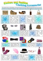 CLOTHES AND FASHION (part 5- Accessories ) INTENSIVE VOCABULARY COURSE.