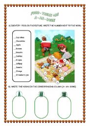 English Worksheet: ANTS PICNIC: 