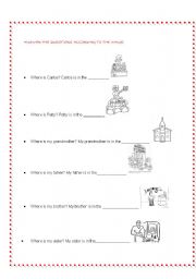 English worksheet: PLACES