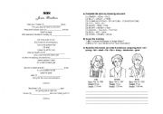 English Worksheet: SOS by Jonas Brothers