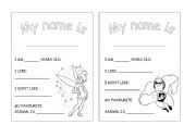 English Worksheet: My name is...