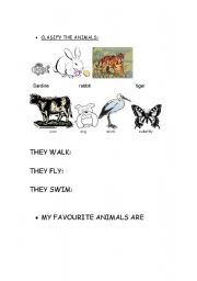 English worksheet: ANIMALS