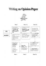 English Worksheet: Writing an opinion paper
