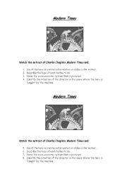 English Worksheet: Charlie Chaplins Modern Times