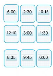 English Worksheet: Daily Routine Speaking Card Game - Part 2/2