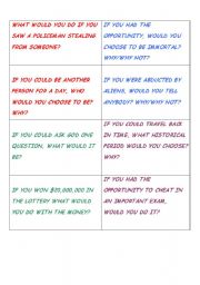 English Worksheet: second conditionals