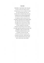 English Worksheet: Poem Failure
